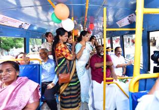 പ്രിയദർശിനി സൗജന്യ യാത്രാ പദ്ധതിയുടെ ഉദ്ഘാടനം